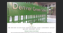 Desktop Screenshot of denvergreenschool.com