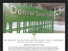 Tablet Screenshot of denvergreenschool.com